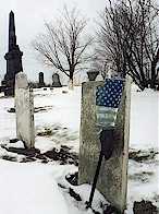 Flag and  Gravestone