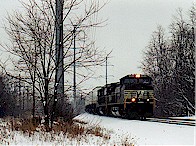 Westbound at W. Grace in Snow
